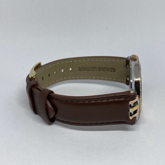 Michael Kors MK3203 Women's Brown Leather Analog Silver Dial Quartz Watch JK118 - Picture 12 of 12